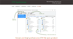 Desktop Screenshot of ftpsynchronizer.com