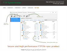 Tablet Screenshot of ftpsynchronizer.com
